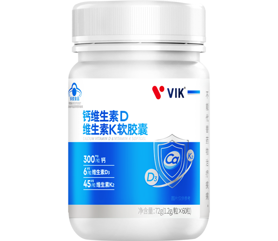 VIK®钙维生素D维生素K软胶囊